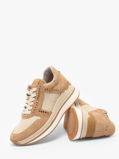 Sneakers Ebreli In Leather Mam'zelle Beige women CSGAR25 other view 3