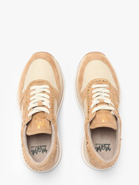 Sneakers Ebreli In Leather Mam'zelle Beige women CSGAR25 other view 4