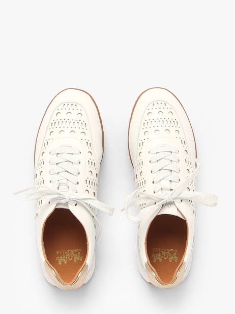 Sneakers Dinus In Leather Mam'zelle White women CSGLO26 other view 4