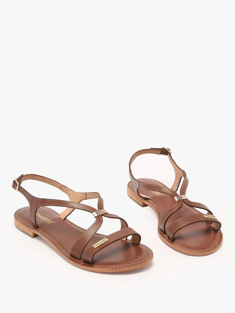Flip Flops Hamoon In Leather Les tropeziennes Brown women HAMOON other view 1