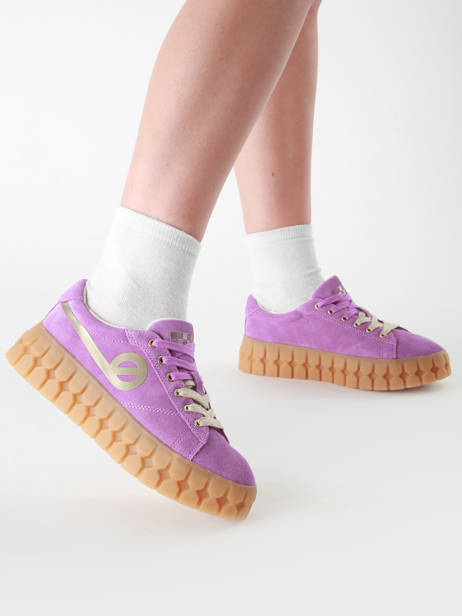 Sneakers Play In Leather No name Violet women PLVS0440 other view 1