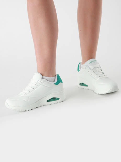 Sneakers Uno Pop Back Skechers White women 177092 other view 1