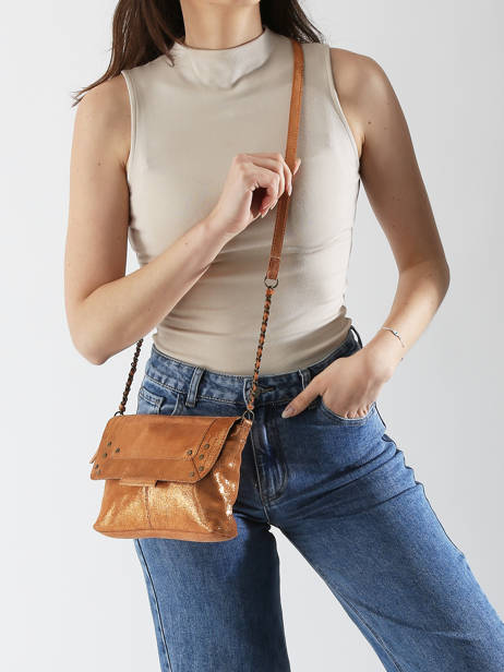 Shoulder Bag Felizia Leather Pieces Orange felizia 17116820 other view 1