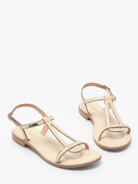 Flip Flops Hamatrio In Leather Les tropeziennes Beige women HAMATRIO other view 1