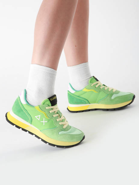 Sneakers Ally Color Explosion Sun68 Green women Z35204 other view 1
