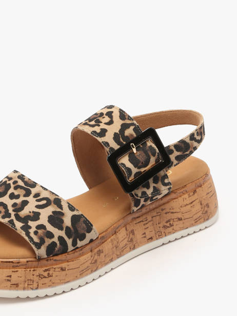 Sandals In Leather Gabor Beige women 90 other view 2