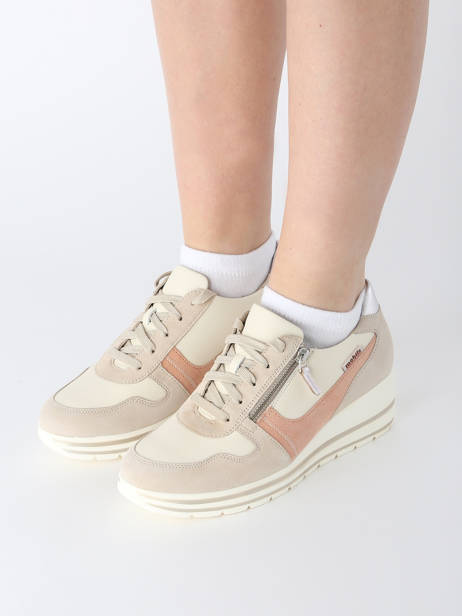 Sneakers Abby In Leather Mephisto Multicolor women P5146578 other view 1
