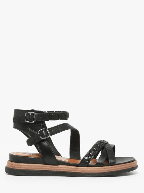 Sandals In Leather Tamaris Black women 44