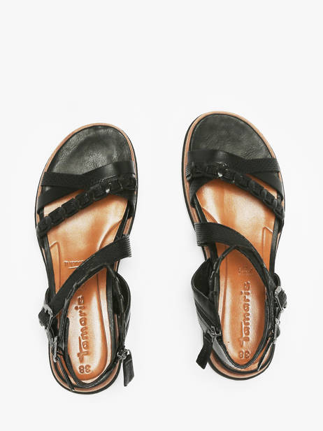 Sandals In Leather Tamaris Black women 44 other view 3