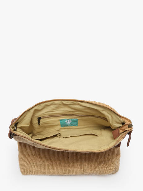 Shoulder Bag Over The Rainbow Burlap Le voyage en panier Beige over the rainbow PM757 other view 3