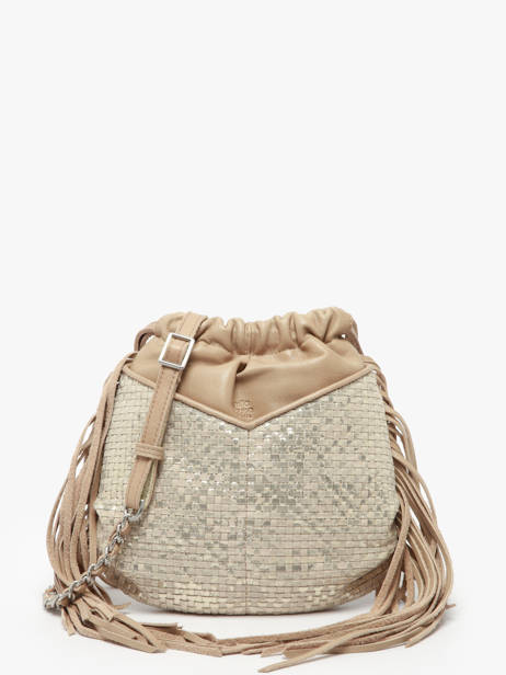 Sac Bandoulière Vintage Cuir Mila louise Beige vintage 3812WC