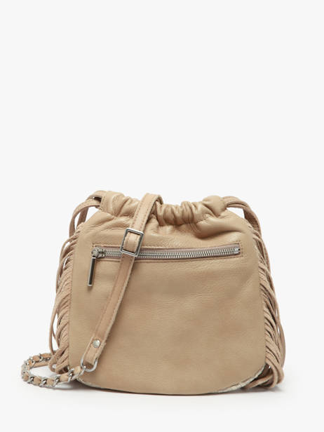 Sac Bandoulière Vintage Cuir Mila louise Beige vintage 3812WC vue secondaire 4