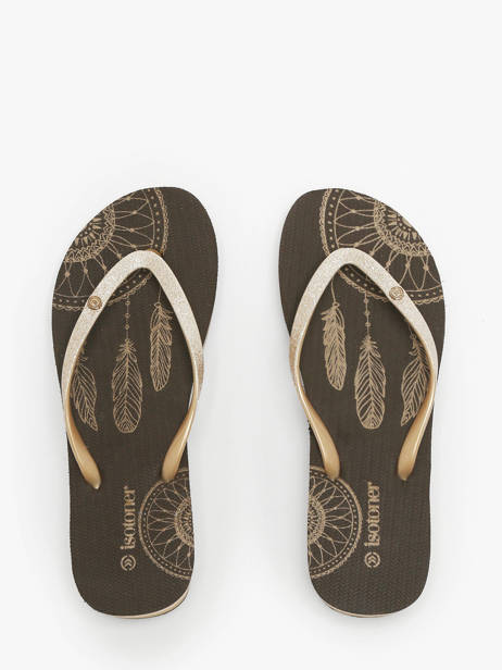Heeled Flip Flops Isotoner Brown women 94163