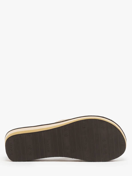 Heeled Flip Flops Isotoner Brown women 94163 other view 4
