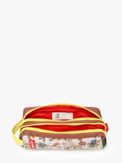 Trousse 2 Compartiments Hello hossy Beige cool kids P vue secondaire 1