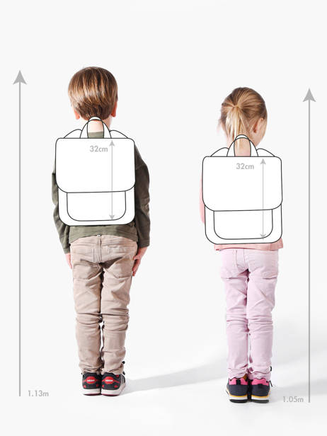 Sac à Dos Hello hossy Bleu cool kids 5 vue secondaire 1