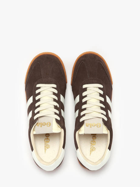 Sneakers En Cuir Gola Marron women CLB538 vue secondaire 3