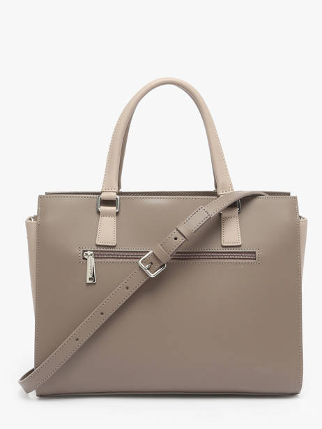 Sac Trapèze Smooth Cuir Lancaster Gris smooth 4 vue secondaire 3
