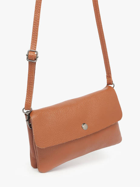 Sac Bandoulière Caviar Cuir Milano Marron caviar CA23067 vue secondaire 1