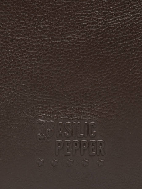 A4 Size Shoulder Bag Cow Leather Basilic pepper Brown cow BCOW78 other view 5