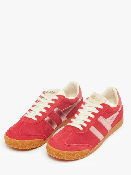 Sneakers Elan Glitz En Cuir Gola Rouge women CLB790 vue secondaire 1