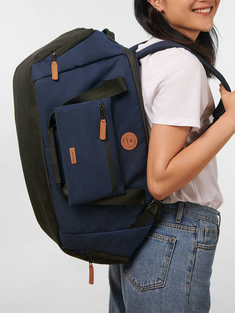 Cabin Duffle Bag Backpack Travel Cabaia Blue travel EXP other view 1