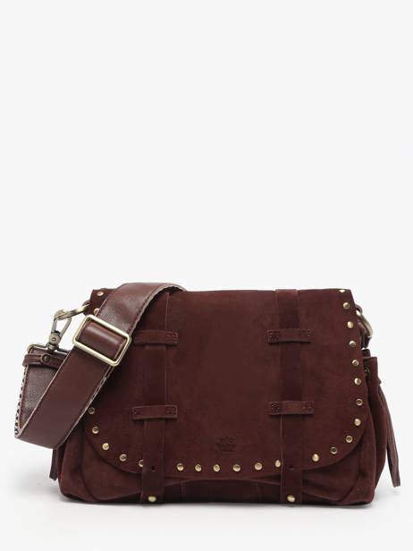 Sac Bandoulière Vintage Cuir Mila louise Violet vintage 3861VC
