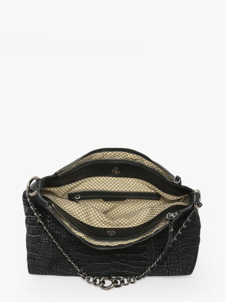 Sac Bandoulière Vintage Cuir Mila louise Noir vintage 3822KRC vue secondaire 2