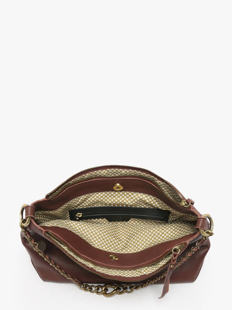 Sac Bandoulière Vintage Cuir Mila louise Violet vintage 3822C vue secondaire 2