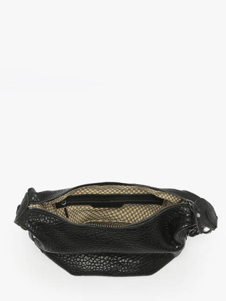 Sac Bandoulière Vintage Cuir Mila louise Noir vintage 3485E vue secondaire 2