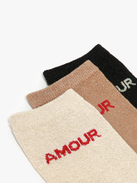 Chaussettes Pieces Multicolore socks women 17148222 vue secondaire 1