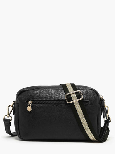 Sac Bandoulière Soft Lulu castagnette Noir soft YAHIA vue secondaire 3