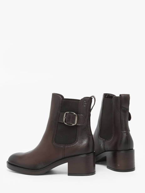 Bottines à Talon En Cuir Tamaris Marron women 45 vue secondaire 3