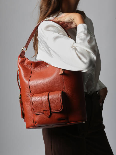 Sac Porté épaule Premier Flirt Cuir Lancel Rouge premier flirt A13789 vue secondaire 1