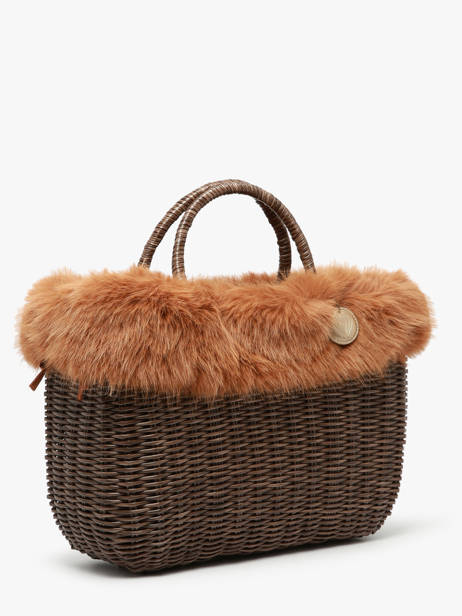 Shopping Bag Doudou Le voyage en panier Brown doudou L other view 2