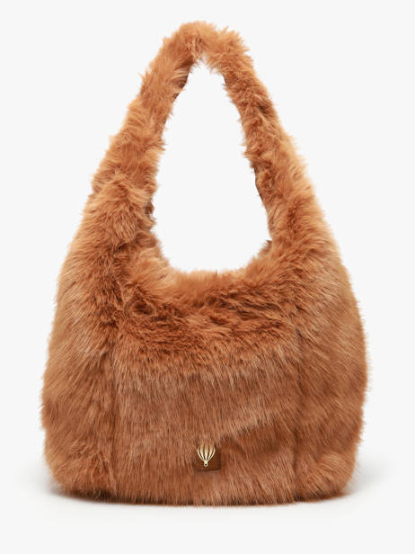 Sac Porté épaule Doudou Fourrure Le voyage en panier Marron doudou AHP262