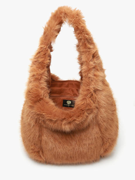 Sac Porté épaule Doudou Fourrure Le voyage en panier Marron doudou AHP262 vue secondaire 3