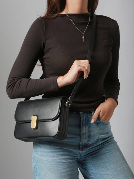 Medium Leather Alice Crossbody Bag Nat et nin Black vintage M other view 1