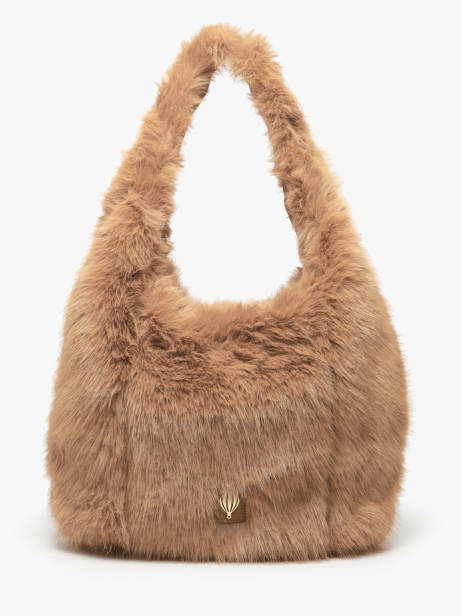 Shoulder Bag Doudou Fur Le voyage en panier Brown doudou AHP262
