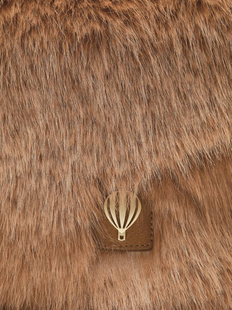 Shoulder Bag Doudou Fur Le voyage en panier Brown doudou AHP262 other view 2