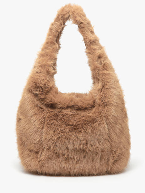 Shoulder Bag Doudou Fur Le voyage en panier Brown doudou AHP262 other view 4