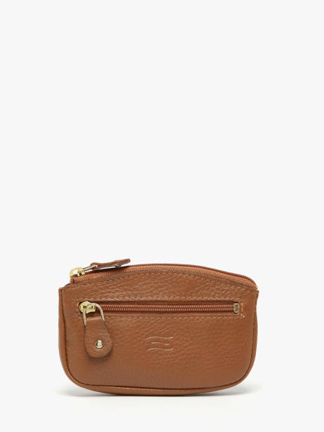 Leather Caviar Coin Purse Crinkles Brown caviar 14036