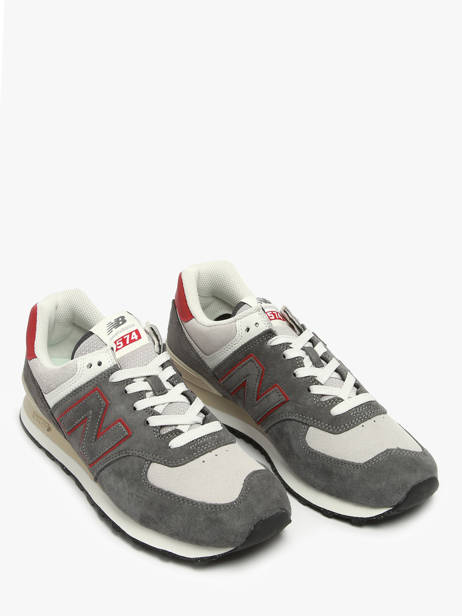 Sneakers 574 En Cuir New balance Gris boy U574QGY vue secondaire 1