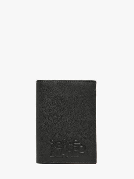 Wallet Leather Serge blanco Black baltimore BAL21021