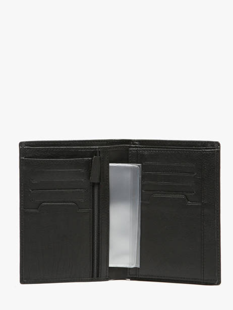 Wallet Leather Serge blanco Black baltimore BAL21021 other view 1
