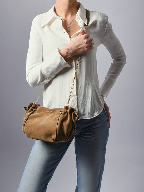 Crossbody Bag Premium Leather Gerard darel Brown premium DCS07400 other view 1