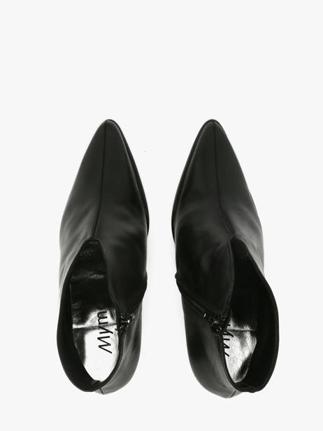 Heeled Formal Shoes In Leather Myma Black women 85009 other view 3