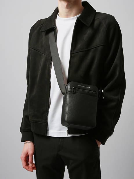 Crossbody Bag Tommy hilfiger Black monogram AM13836 other view 1