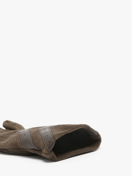 Gloves Isotoner Green women gloves 85255 other view 1