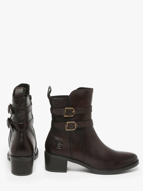 Heeled Boots In Leather Tt. bagatt Brown women 41006100 other view 2